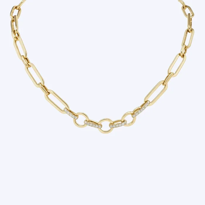 4.50mm Diamond Paper Clip Chain