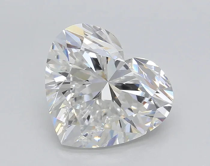 5.01 Carat Heart Shaped, Ideal Cut, E Color, VS1 Clarity, IGI Certified Lab Grown Diamond