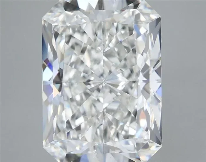 5.11 Carat Radiant Shaped, Ideal Cut, F Color, VS1 Clarity, IGI Certified Lab Grown Diamond
