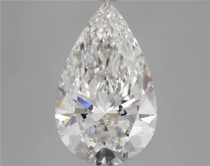 5.12 Carat Pear Shaped, Ideal Cut, E Color, VS2 Clarity, IGI Certified Lab Grown Diamond