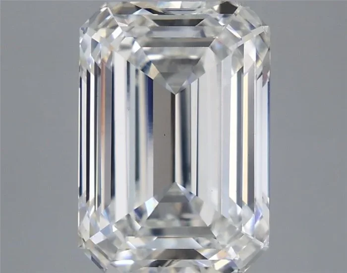 5.29 Carat Emerald Shaped, Ideal Cut, E Color, VS1 Clarity, IGI Certified Lab Grown Diamond