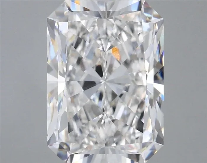 5.30 Carat Radiant Shaped, Excellent Cut, E Color, VVS2 Clarity, IGI Certified Lab Grown Diamond