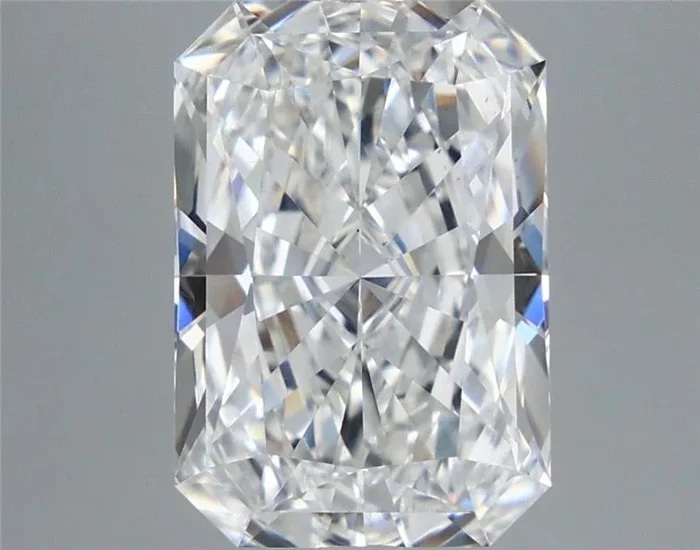 5.35 Carat Radiant Shaped, Excellent Cut, F Color, VS1 Clarity, IGI Certified Lab Grown Diamond