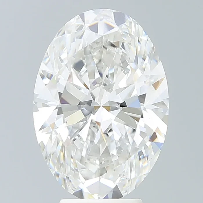 5.40 Carat Oval Shaped, Very Good Cut, F Color, VS1 Clarity, IGI Certified Lab Grown Diamond