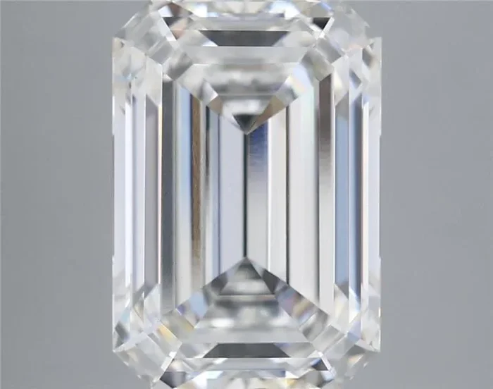5.44 Carat Emerald Shaped, Ideal Cut, F Color, VS1 Clarity, IGI Certified Lab Grown Diamond