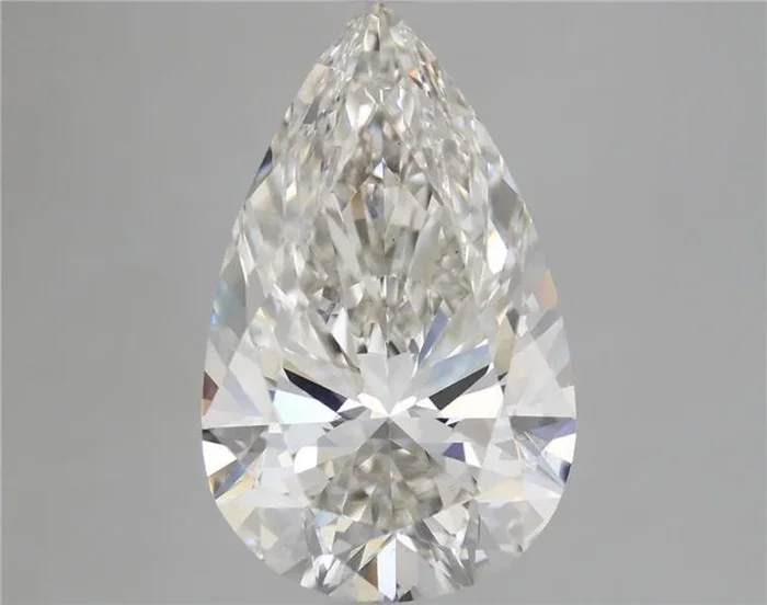 5.44 Carat Pear Shaped, Ideal Cut, F Color, VS2 Clarity, IGI Certified Lab Grown Diamond