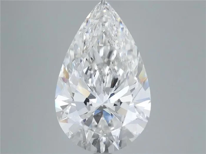 5.56 Carat Pear Shaped, Ideal Cut, E Color, VS1 Clarity, IGI Certified Lab Grown Diamond