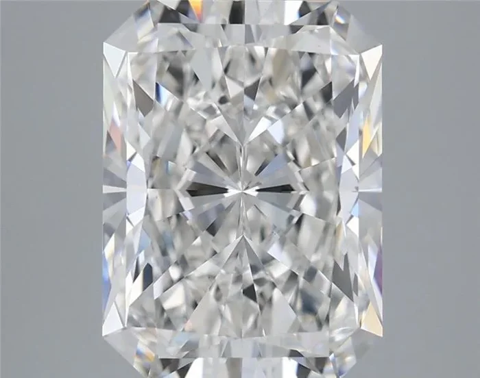 5.68 Carat Radiant Shaped, Ideal Cut, F Color, VS2 Clarity, IGI Certified Lab Grown Diamond