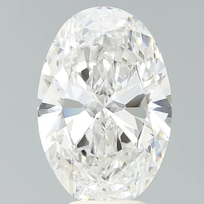 5.79 Carat Oval Shaped, Very Good Cut, F Color, VS1 Clarity, IGI Certified Lab Grown Diamond