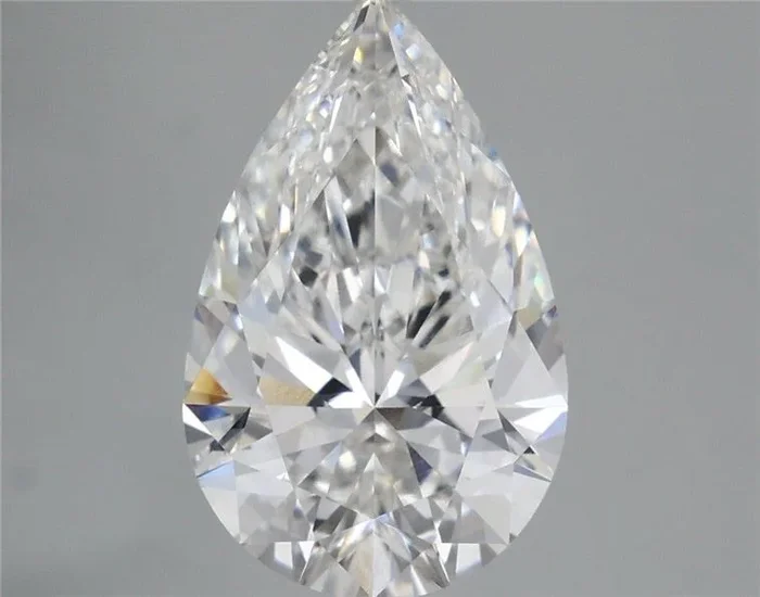 5.81 Carat Pear Shaped, Ideal Cut, E Color, VS1 Clarity, IGI Certified Lab Grown Diamond