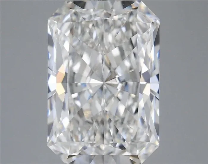 5.83 Carat Radiant Shaped, Ideal Cut, F Color, VS1 Clarity, IGI Certified Lab Grown Diamond