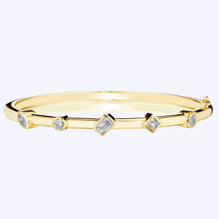 5 Station Diamond Bangle