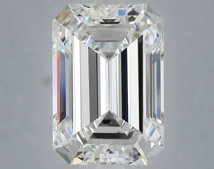 6.01 Carat Emerald Shaped, Ideal Cut, E Color, VVS2 Clarity, IGI Certified Lab Grown Diamond