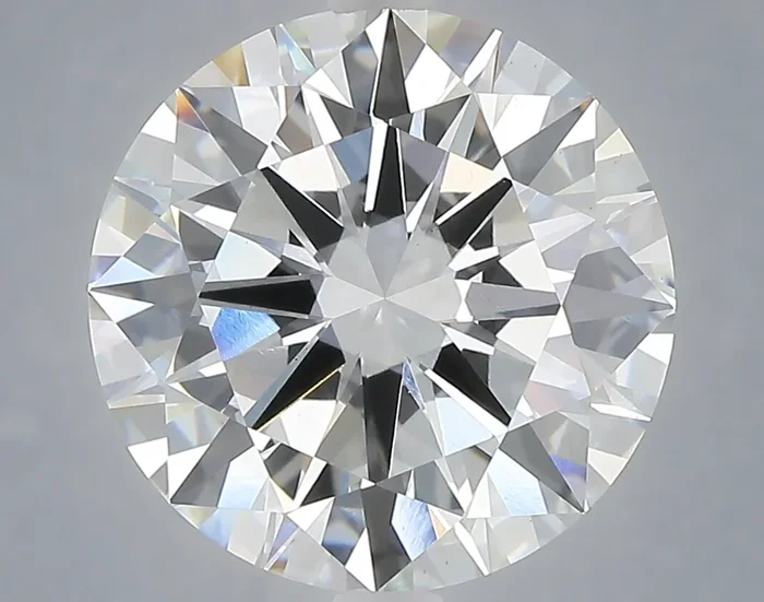 6.08 Carat Round Shaped, Excellent Cut, F Color, VS1 Clarity, IGI Certified Lab Grown Diamond