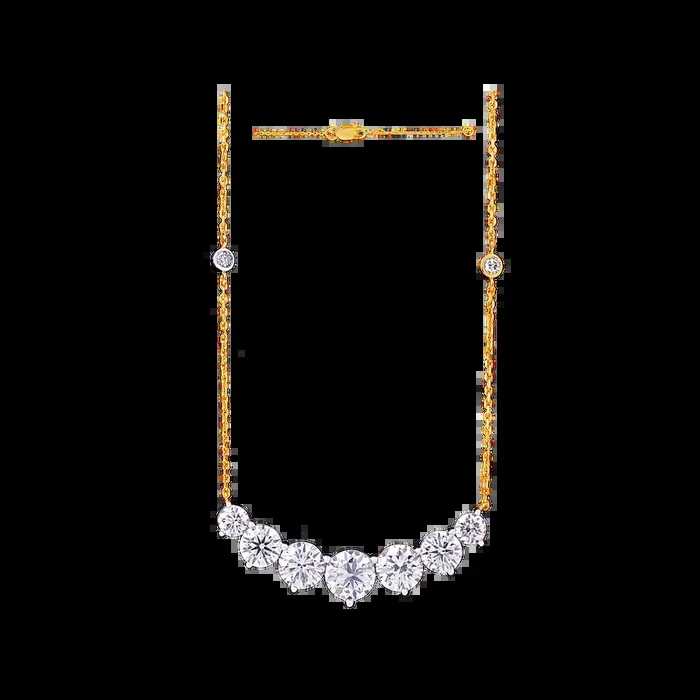 6.38CTW VVS/EF Lab Grown Diamond Necklace Set in 18K Gold