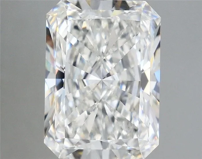 6.48 Carat Radiant Shaped, Ideal Cut, F Color, VS1 Clarity, IGI Certified Lab Grown Diamond