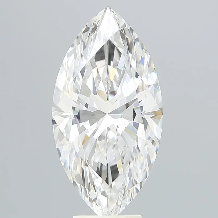 6.49 Carat Marquise Shaped, Ideal Cut, E Color, VVS2 Clarity, IGI Certified Lab Grown Diamond