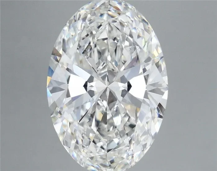 6.94 Carat Oval Shaped, Excellent Cut, F Color, VVS2 Clarity, IGI Certified Lab Grown Diamond