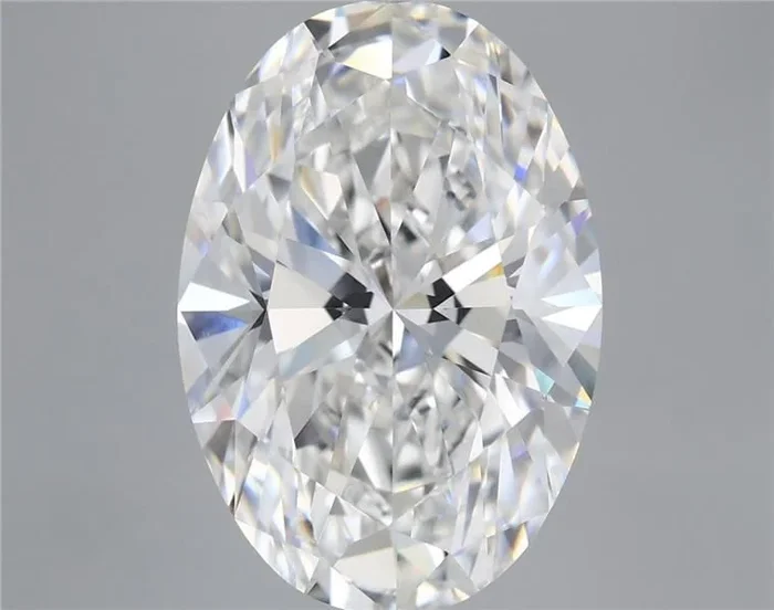 7.47 Carat Oval Shaped, Ideal Cut, F Color, VVS2 Clarity, IGI Certified Lab Grown Diamond