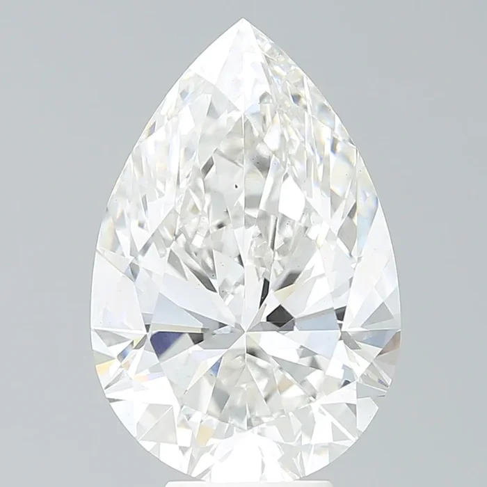 7.60 Carat Pear Shaped, Very Good Cut, G Color, VS2 Clarity, IGI Certified Lab Grown Diamond