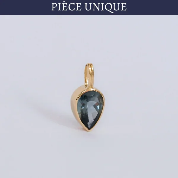 – Sold – Midnight Blue Tourmaline Pendant