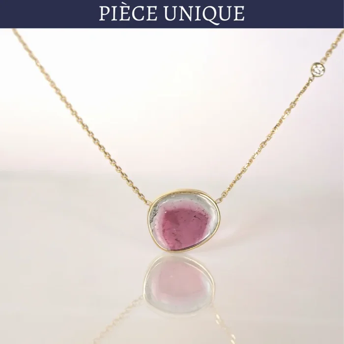– Sold – Tourmaline Watermelon Necklace