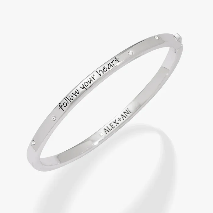 ‘Follow Your Heart’ Mantra Bangle