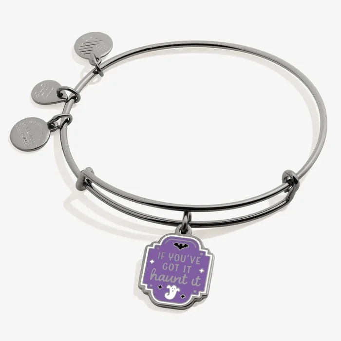 ‘If You’ve Got It Haunt It’ Charm Bangle Bracelet