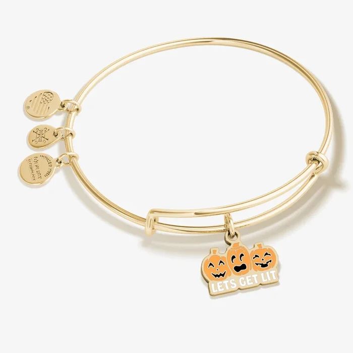 ‘Let’s Get Lit’ Charm Bangle Bracelet