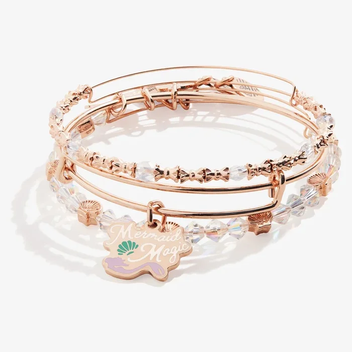 ‘Mermaid Magic’ Charm Bangles, Set of 3