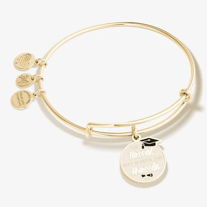 ‘The Tassel was Worth the Hassle’ Graduation Charm Bangle