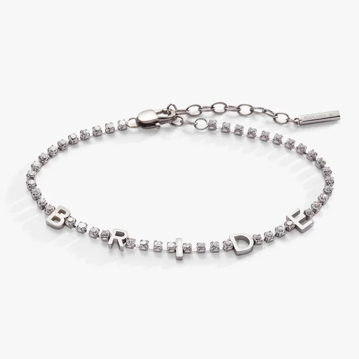 “Bride” Crystal Tennis Bracelet