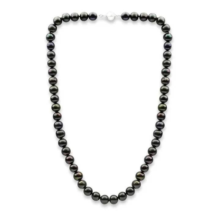 8mm Black Freshwater Pearl 45cm Necklace
