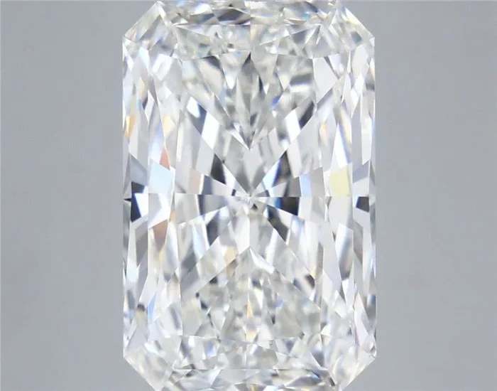 9.08 Carat Radiant Shaped, Excellent Cut, F Color, VVS2 Clarity, IGI Certified Lab Grown Diamond