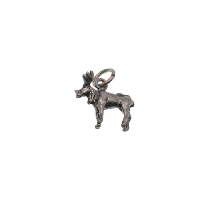 925 Silver Oxidized Moose Charm – CHARM0033