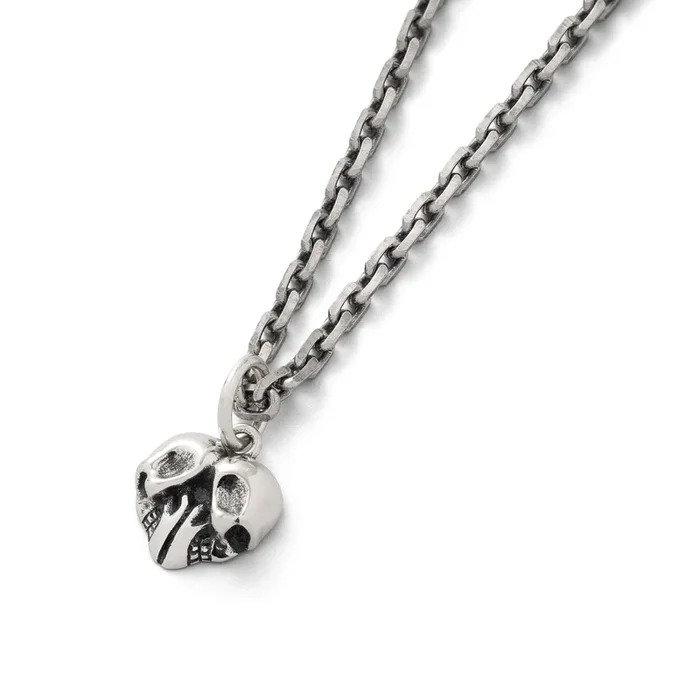 925 Sterling Silver Skull Heart Pendant