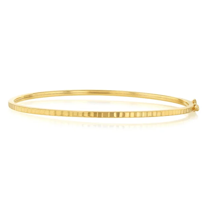 9ct Silverfilled Detailed Bangle