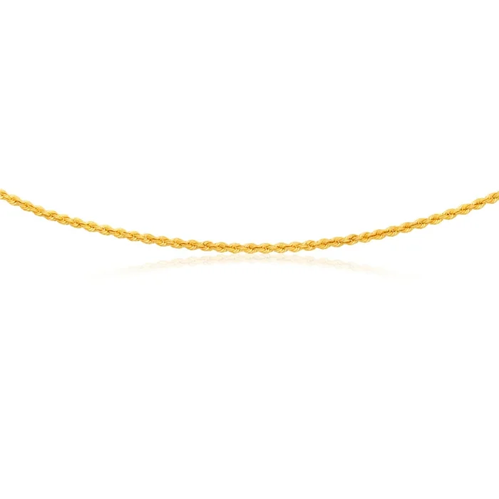 9ct Silverfilled Rope Chain 50cm 9ss