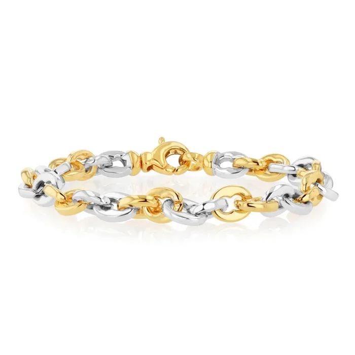 9ct Silverfilled Two Tone Infinity Bracelet
