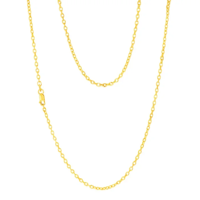 9ct Yellow Gold Belcher 60 Gauge 50cm Chain
