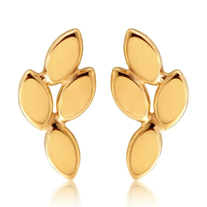 9ct Yellow Gold Spike Stud Earrings