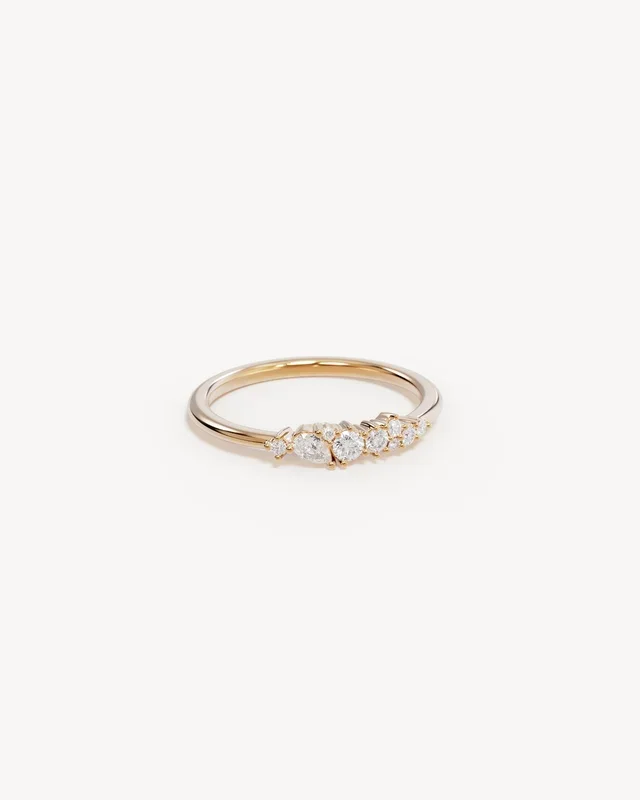 9k Solid Gold Sunkissed Stillness 0.25ct Lab-Grown Diamond Ring