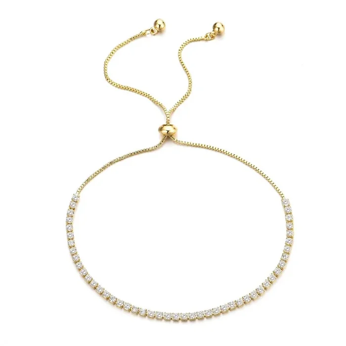 Adjustable Tennis Bolo Bracelet