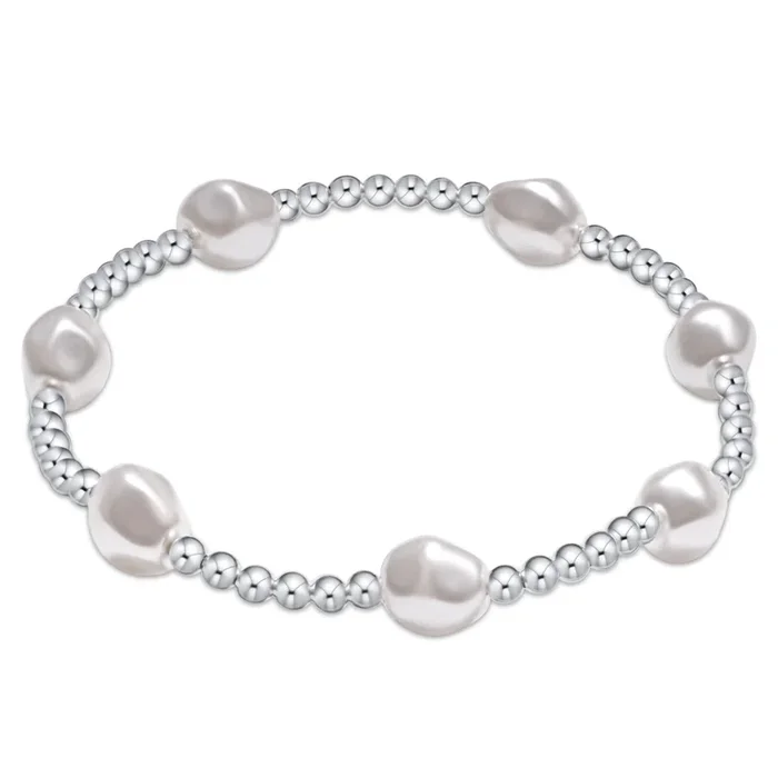 Admire Sterling 3mm Bead Bracelet – Pearl