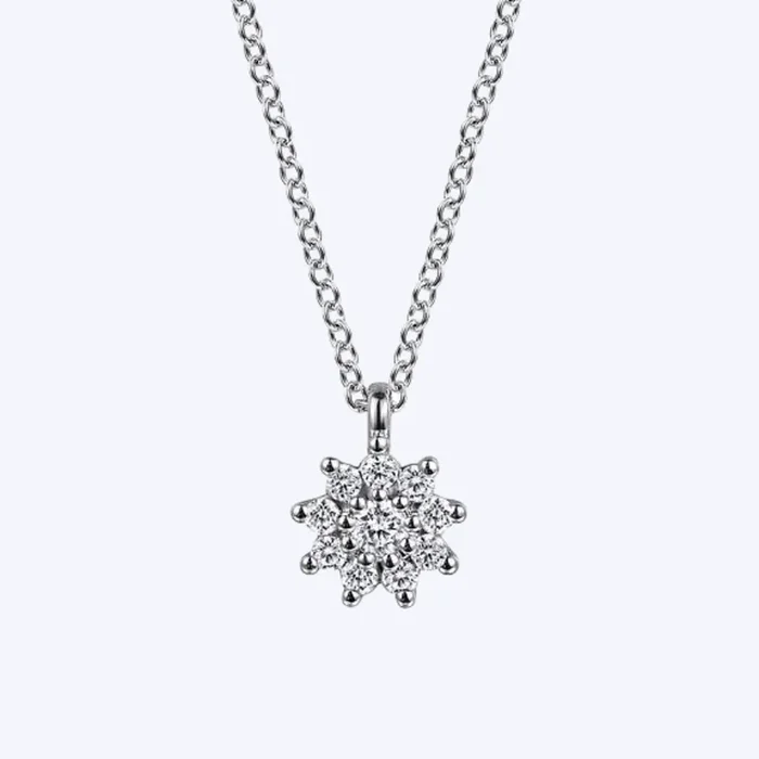 Alexia White Sapphire Pendant Necklace