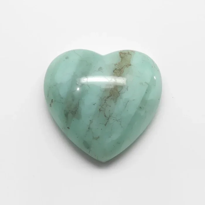 Amazonite 1PC Medium 9×9 MM Heart Cabochon Green High-Quality semi Precious Precious Gemstone