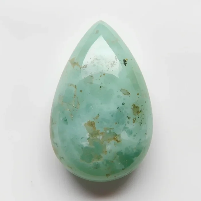 Amazonite 1PC Small 7×9 MM Pear Cabochon Green Natural semi Precious Gems
