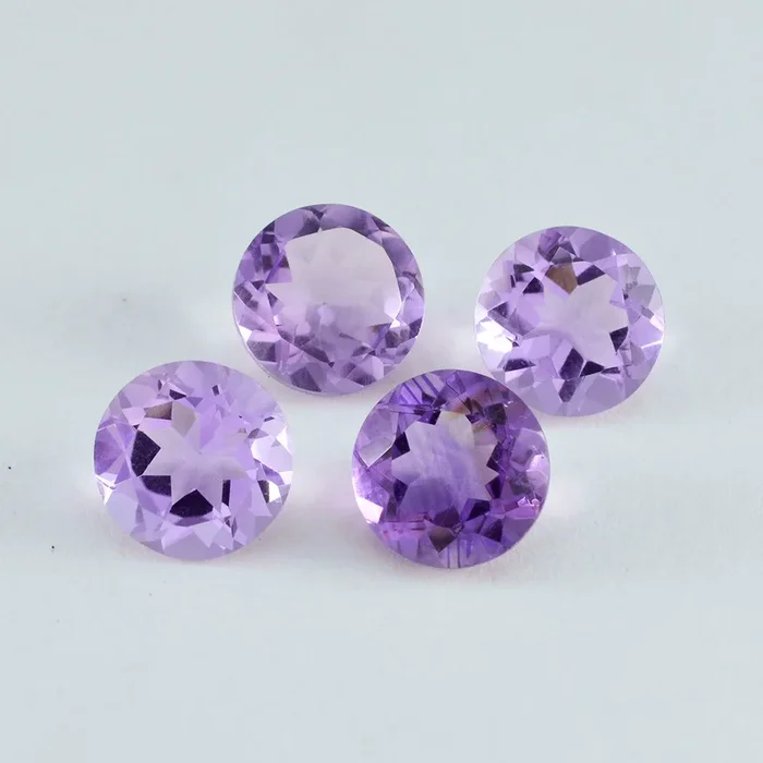 Amethyst 1PC Chunky 15×15 MM Round Faceted Purple Superior Semi Precious Gems