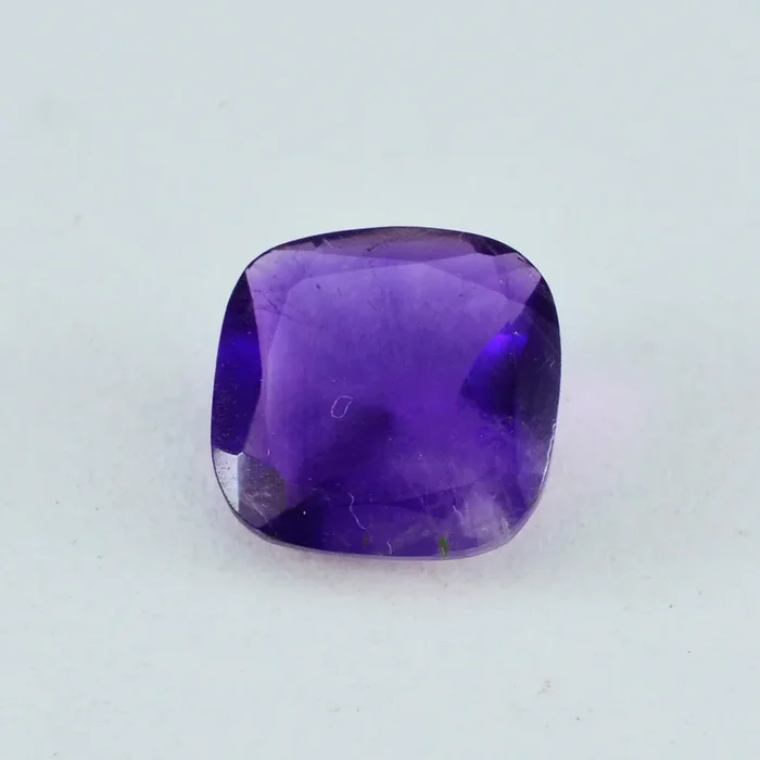 Amethyst 1PC Large 11×11 MM Cushion Faceted Purple Fine Semi Precious Gems