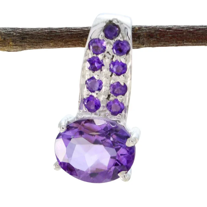 Amethyst Delicate African Silver multiple Tereza Modern Purple Pendant Jewelry